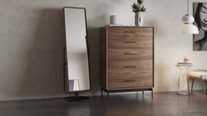 Linq 9185 Modern 5 Drawer Tall Chest Bdi Bedroom Furniture 1440 810