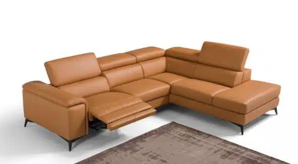 Max Divani Couches Sofa Right Hand Facing Emu Sectional Sofa In Caramel Max Divani Special Order 1049163753