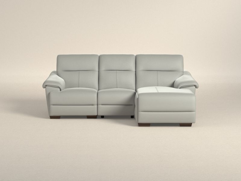 0112110 Potenza Sofa With Chaise On Right Side Leather