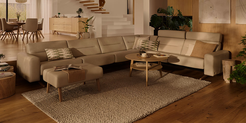 Stressless Stella Velaro Light Grey 1200x500