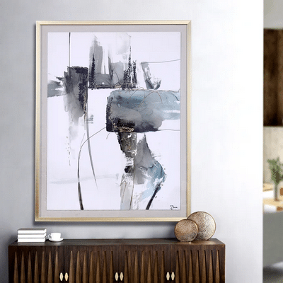 Screenshot 2025 06 25 At 12 08 21 Synthesis Shadow Hand Embellished On Paper Framed Under Plexi Glass In Shadow Box 39in W. X 49in Stretched Canvas Stylecraft Home Collection