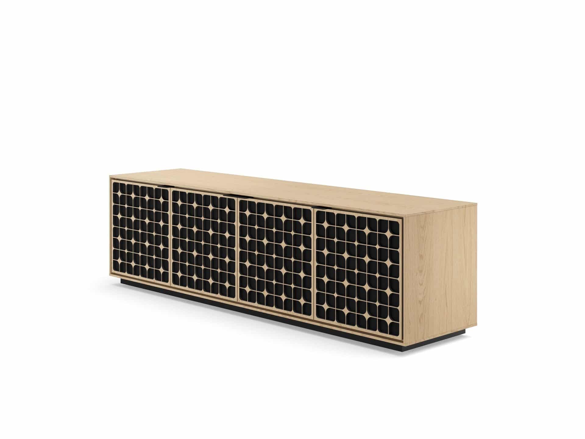 Elements Constellation Bdi Media And Storage Cabinet 8703 Rolling Base Wok 2