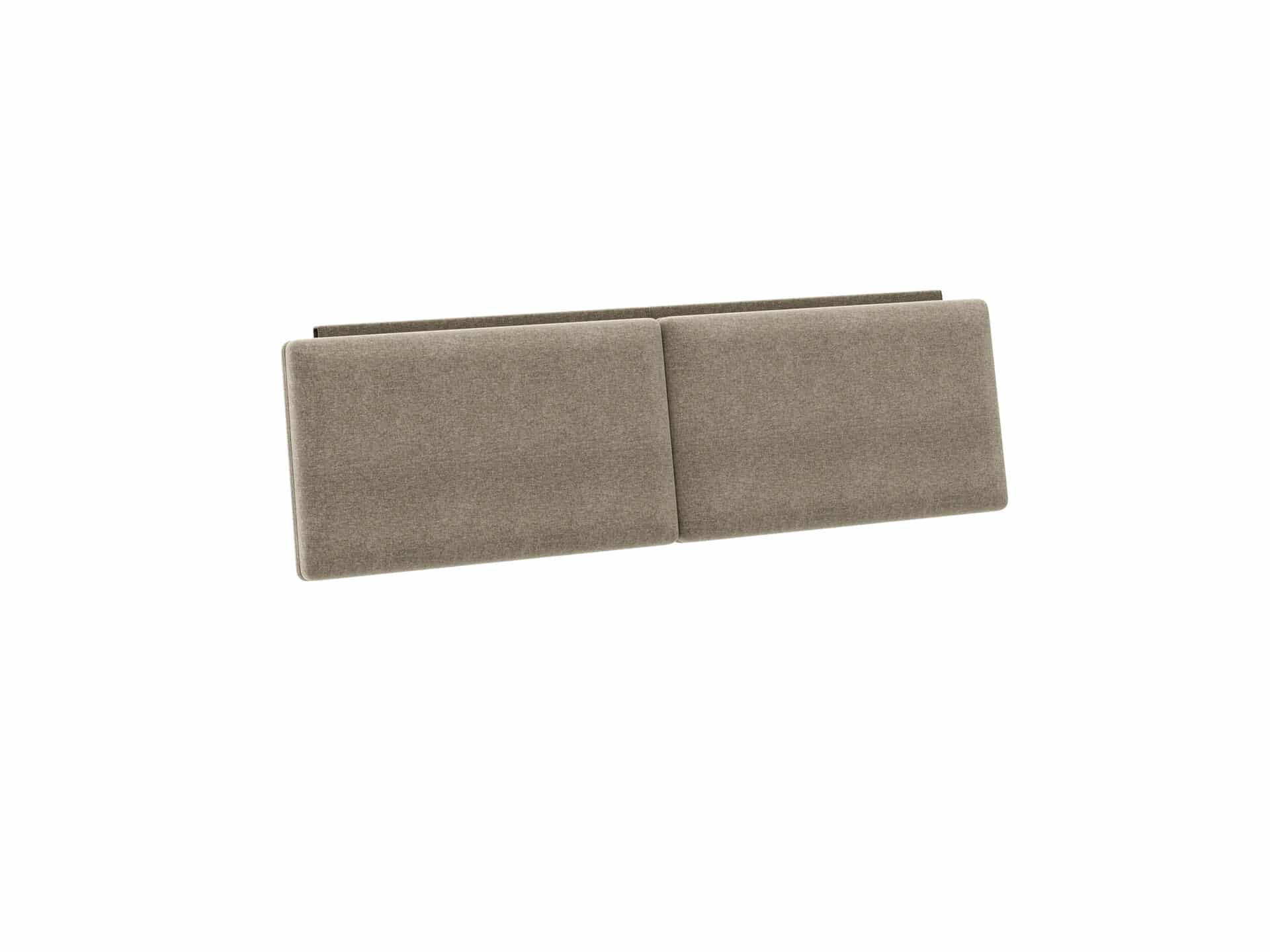 Contour Headboard Cushion Bdi 9667 Queen Pecan Fabric 1