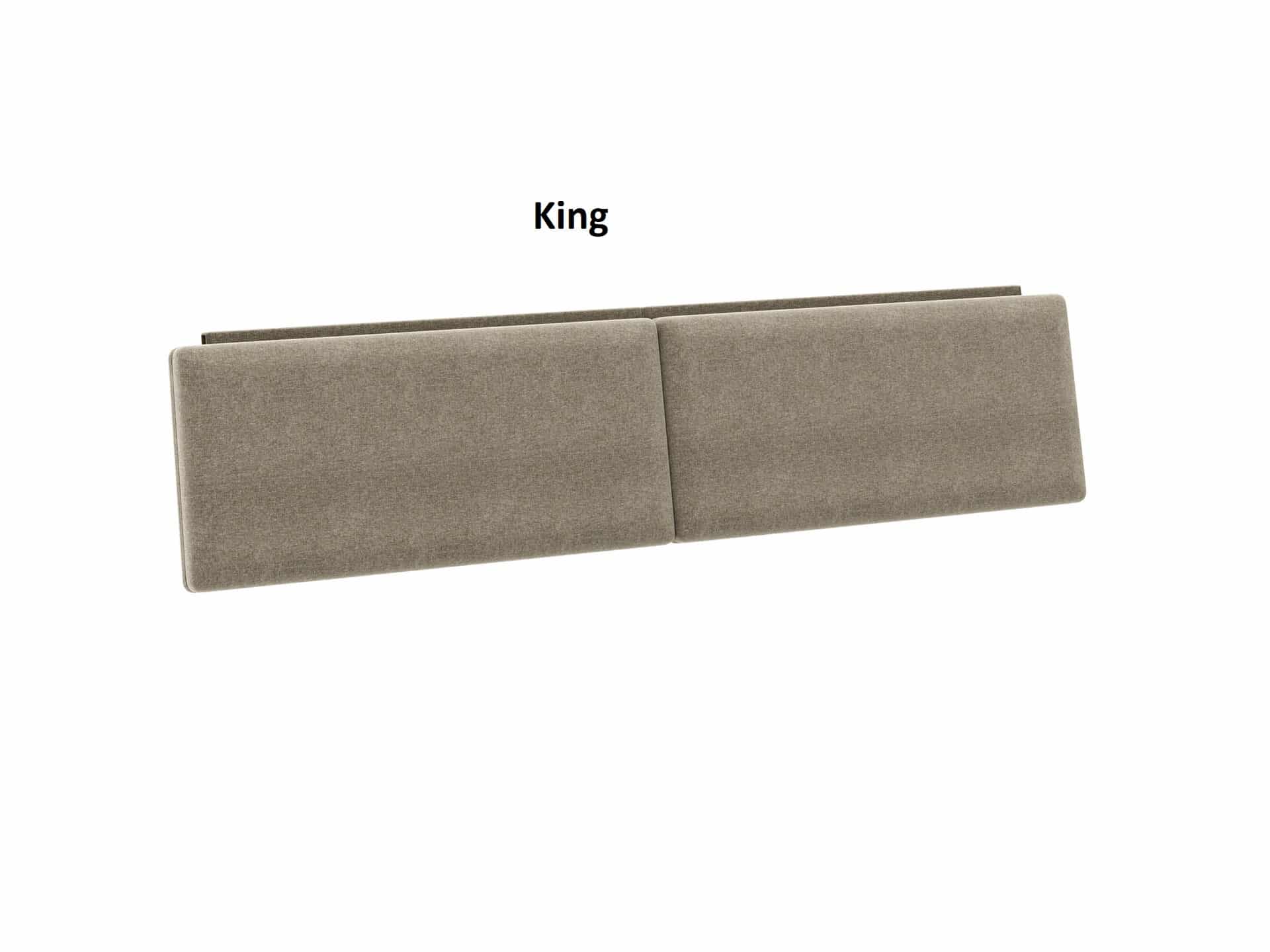 Contour Headboard Cushion Bdi 9669 King Pecan Fabric 1