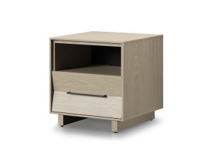 Kava 9681 Modern Wood Bedroom 20 Side Table Bdi Furniture Washed Oak Isolated 2