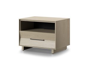 Kava 9682 Modern Wood Bedroom 28 Side Table Bdi Furniture Washed Oak Isolated 2