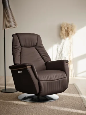 Stressless Max Pal Chocolate Brown Moon Chrome Power 2