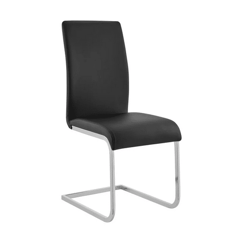 Screenshot 2025 11 09 At 14 33 46 Amanda Contemporary Side Chair In Black Faux Leather And Chrome Finish Set Of 2 – Armen Living
