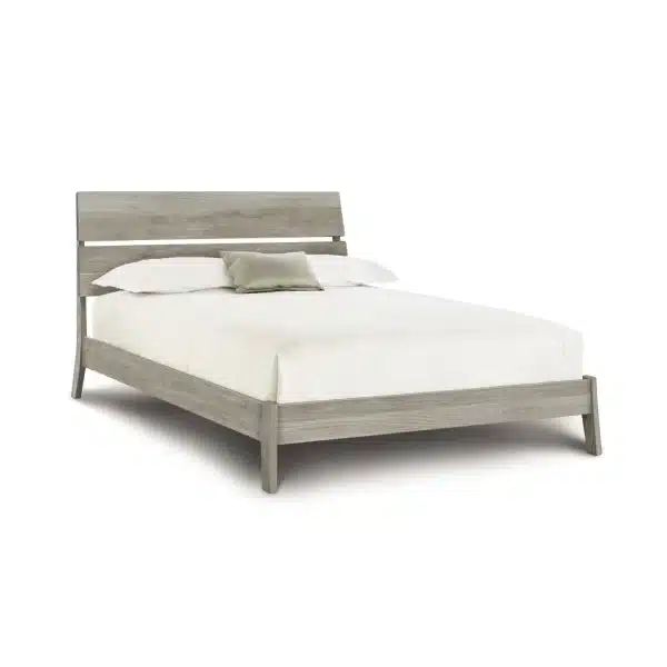 Linn Oak Platform Bed Queen Weathered Oak